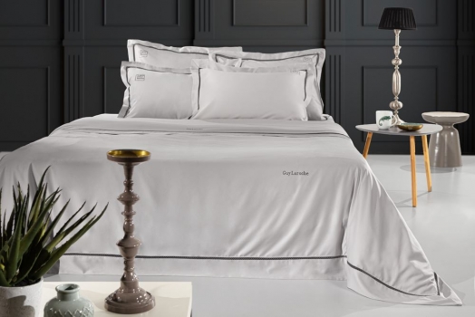 Σεντόνια Σετ 4τμχ Βαμβακoσατέν King Size Blend  Cement 270x280εκ. Guy Laroche