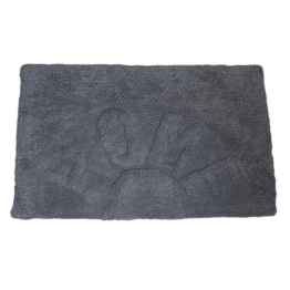 Ταπέτο Μπάνιου Βαμβακερό Γκρι 50x80εκ. HOME MRShome DS-3994002