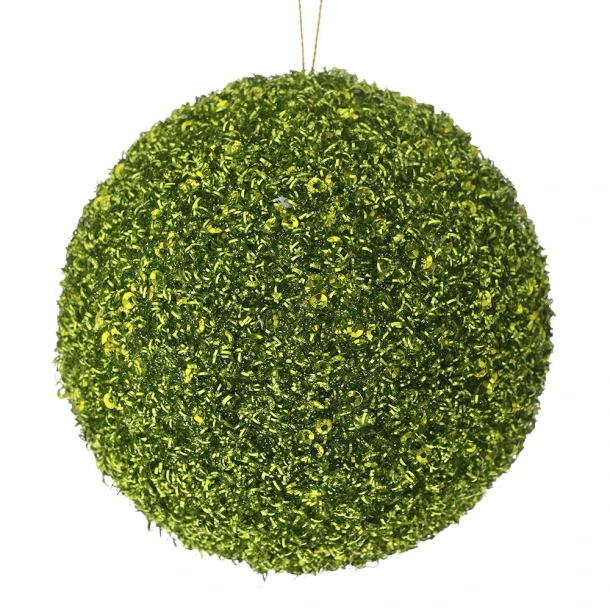 Χριστουγεννιάτικη Μπάλα Polyfoam Λαχανί Glitter 12εκ. iliadis 83522