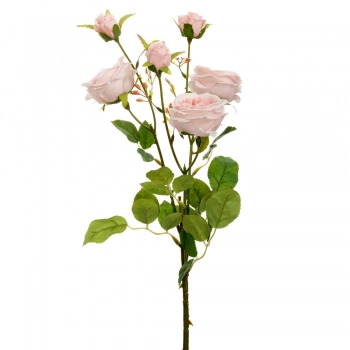 Κλαδί Με 6 Τριαντάφυλλα Ροζ 66εκ. iliadis 89815
