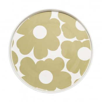 Πιάτο Ρηχό Φαγητού Πορσελάνης 26x1,8εκ. Bloom Beige Estia 07-38946