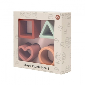 Παζλ Σφηνώματα Σιλικόνης Heart Petit Monkey PTM-PMG026