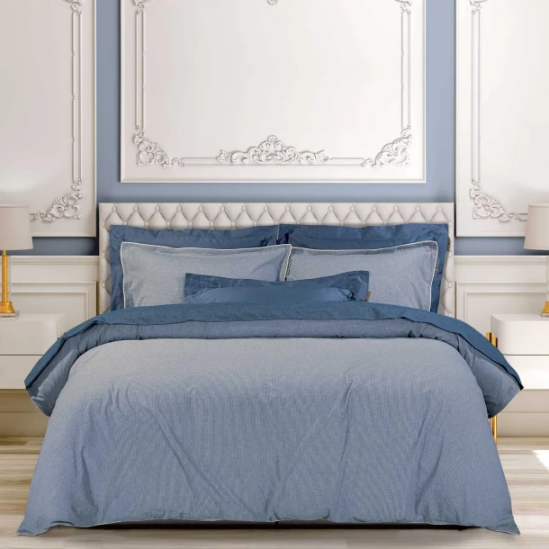 Σετ Σεντόνια Βαμβακερά King 250x270εκ. Essential 2294 Blue Greenwich Polo Club
