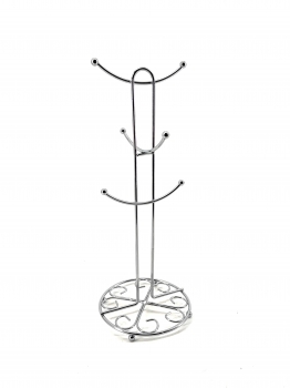 Βάση Για Κούπες Μεταλλική Ασημί Max Home 38εκ. XN00012009