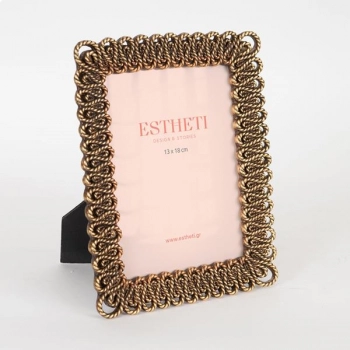 Κορνίζα Polyresin Χρυσή 13x18εκ. ESTHETI 756-12021