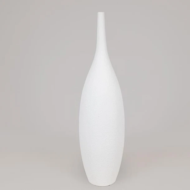 Βάζο Επιδαπέδιο Polyresin Λευκό 27,5x27,5x101εκ. ESTHETI 819-00109