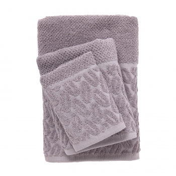Σετ Πετσέτες 3τμχ Polycotton Best 0785 Γκρι Das Home