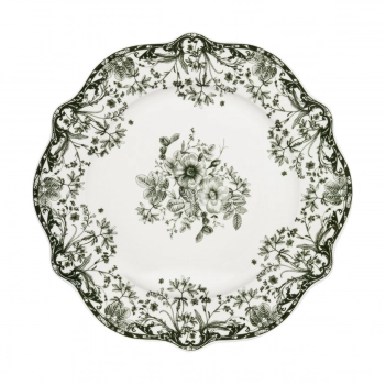 Πιάτο Ρηχό Φαγητού Πορσελάνης 27x2,3εκ. Reverie Green Estia 07-38717