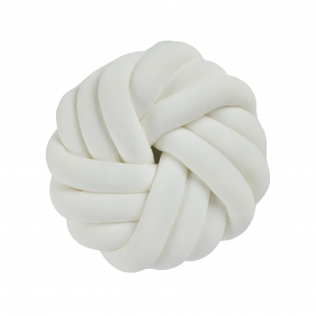 Διακοσμητικό Μαξιλάρι Βελούδινο Φ35εκ. Deco 2294 White Das Home