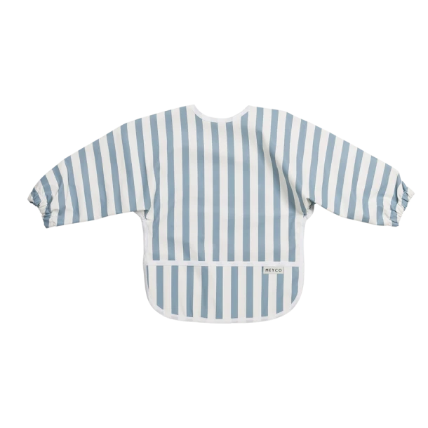 Σαλιάρα Με Μανίκια Fat Stripe Jeans Blue Meyco MEY-242.253.78.00A
