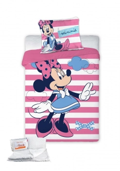 Σετ Κούνιας 4τμχ Βαμβακερό Minnie 580 Digital Print 100x135εκ. Disney DimCol