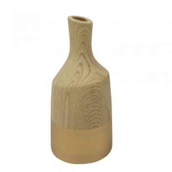 Βάζο Κεραμικό Χρυσό-Καρυδί Oriana Ferelli® 20,5εκ. LJT269420G