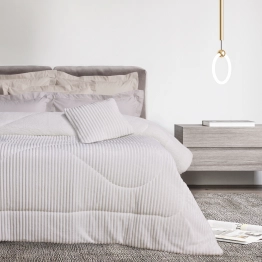 Κουβερτοπάπλωμα Fleece-Sherpa Μονό 160x220εκ. Blankets 1364 White Das Home