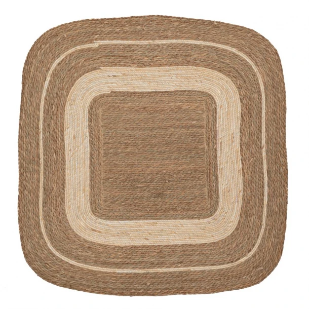 Χαλί Jute-Βαμβακερό Boho Τετράγωνο 150x150εκ. Καφέ-Natural iliadis 90148