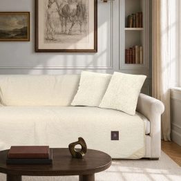 Ριχτάρι Chenille-Fleece Διθέσιος 170x250εκ. Premium 3993 White Greenwich Polo Club