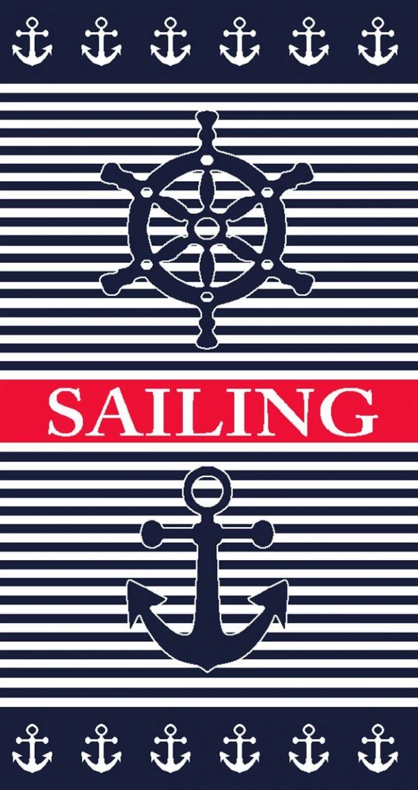 Πετσέτα Θαλάσσης 2 Όψεων Βαμβακερή Βελουτέ 87x165εκ. Ζακάρ 209 Dimcol