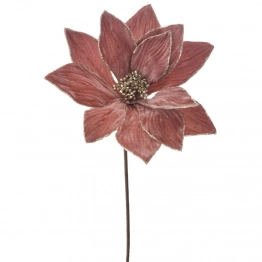 Χριστουγεννιάτικο Αλεξανδρινό Ροζ-Χρυσό 55εκ. iliadis 72554