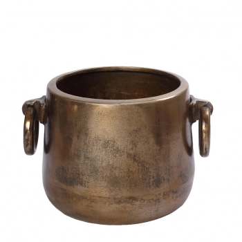 Σαμπανιέρα Αλουμινίου Με Λαβές Μπρονζέ ESPIEL 31x25x20εκ. FLA315