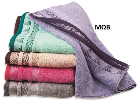 Πετσέτα Βαμβακερή Ζακάρ Μεμονωμένη Προσώπου 50x90εκ. Zero Twist Θάλεια Μωβ DimCol