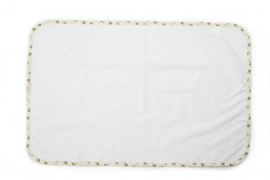 Σελτεδάκι Αδιάβροχο Βαμβακερό 67x90εκ. Λευκό- Πράσινο 62 DimCol