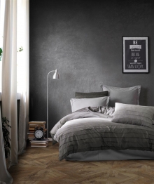 Σετ Σεντόνια 4τμχ Polycotton King 240x270εκ. Shades Of Grey 485 Grey DimCol