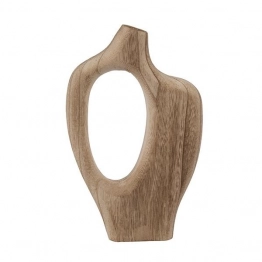Βάζο Ξύλινο Καφέ-Natural 19,5x5x31εκ. ESTHETI 819-01882