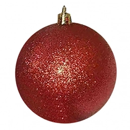 Σετ Μπάλες 6τμχ Glitter Red Δ8εκ. Xmas fest 93-1696