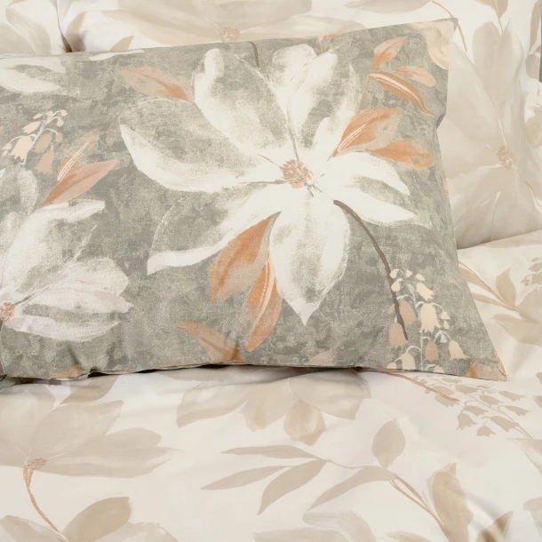 Ζεύγος Μαξιλαροθήκες Polycotton 50x70εκ. Giulia Grey Casual Line Melinen 20005349