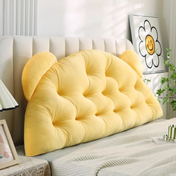 Μαξιλάρι Για Κεφαλάρι Polyester 90x55εκ. Bear Lemon Melinen 20005694