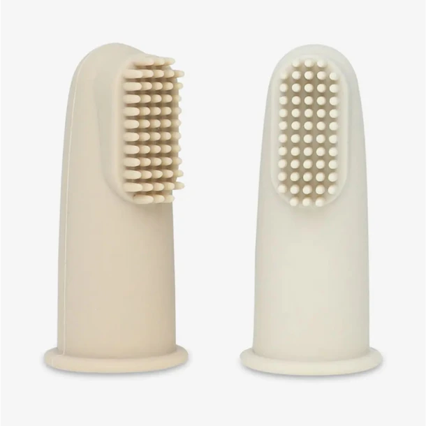 Σετ Οδοντόβουρτσες Δαχτύλου Σιλικόνης Brown Minene 11310007870OS