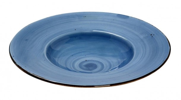 Πιάτο Βαθύ Πορσελάνης Terra Blue ESPIEL 27x4,5εκ. TLF106K6