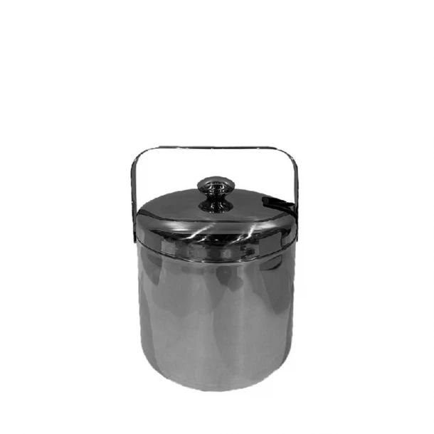 Παγοθήκη Με Καπάκι Ανοξείδωτη Ασημί 1,3lt ESPIEL DWFA1004