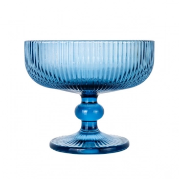 Σετ Μπωλ Παγωτού 6τμχ Γυάλινα Noris Blue 300ml CRYSPO TRIO 52.501.23