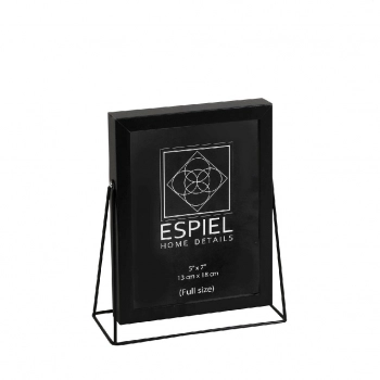 Κορνίζα Μεταλλική Μαύρη ESPIEL 10x15εκ. FAM516