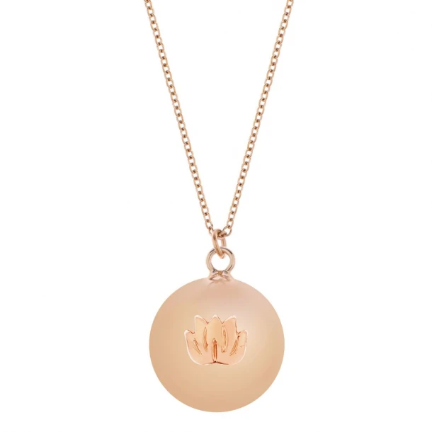 Μενταγιόν Εγκυμοσύνης Bola Willow Λωτός Ροζ-Χρυσό Proudmama PM-597