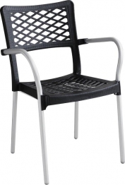 Καρέκλα Εξωτερικού Χώρου Αλουμινίου-Πλαστική 55x48x83εκ. ISI040/1G