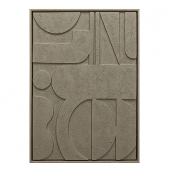 Πίνακας 3D Mdf-Ps Plastic Μπεζ ESPIEL 50x3x70εκ. FAL410