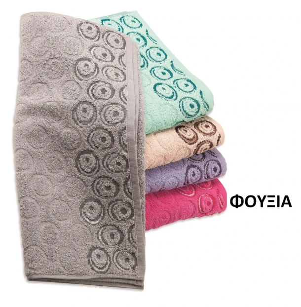 Πετσέτα Βαμβακερή Ζακάρ Μεμονωμένη Χεριών 30x50εκ. Zero Twist Ουρανία Φουξια DimCol