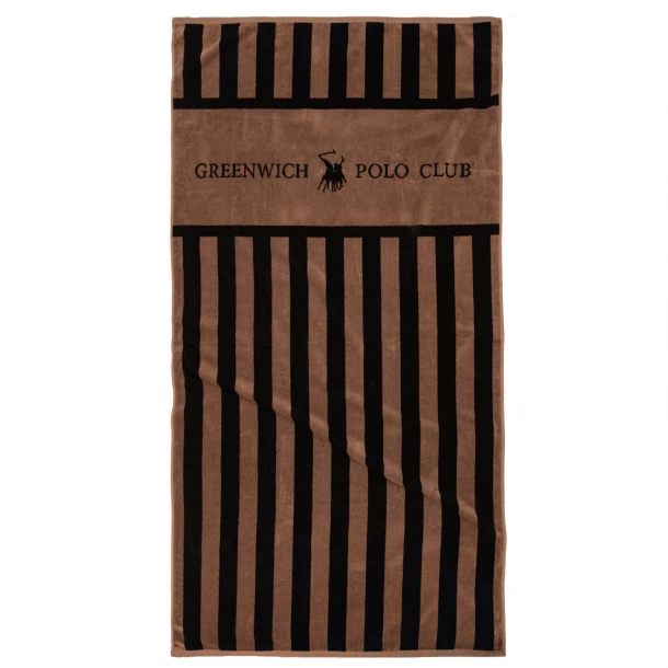 Πετσέτα Θαλάσσης Βαμβακερή 90x180εκ. Essential 5233 Brown Greenwich Polo Club