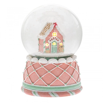 Χριστουγεννιάτικη Νερόμπαλα Polyresin Παστέλ 10x14εκ. iliadis 87230