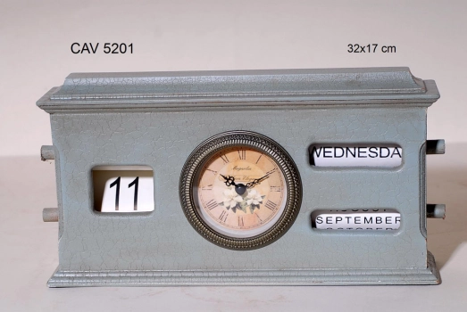 Επιτραπέζιο Ρολόι Ξύλινο Royal Art 32x17εκ. CAV5201