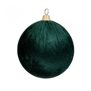 Χριστουγεννιάτικη Μπάλα Βελούδινη Κυπαρισσί 12εκ. iliadis 90598