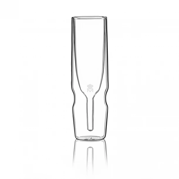 Ποτήρι Σαμπάνιας Σετ 2τμχ Γυάλινο Διάφανο Mixology Double Wall Bergner 190ml BGMP020205