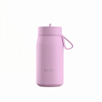 Θερμός Με Καλαμάκι Ανοξείδωτος Lavender Pulse Save The Aegean Estia 360ml 01-42691
