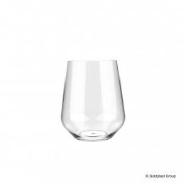 Ποτήρι Νερού-Χυμού Πλαστικό Tritan 390ml Elegance Gold Plast GP00502321