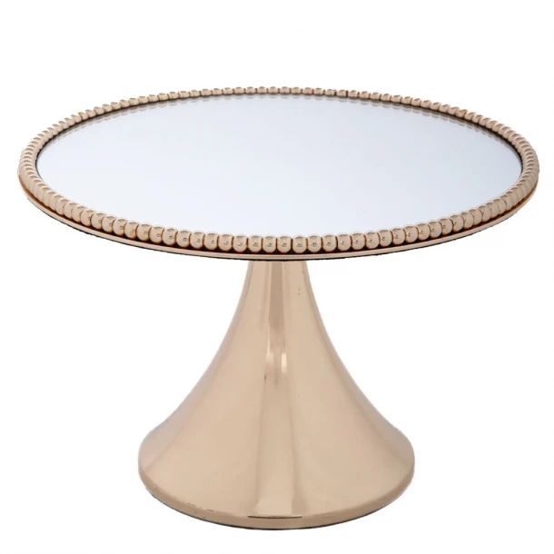 Τουρτιέρα Μεταλλική Χρυσή Με Πόδι Φ25x17εκ. iliadis 92637