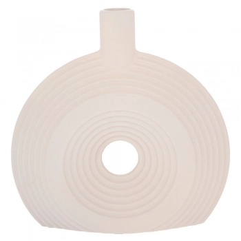 Βάζο Κεραμικό Κρεμ 28x7x26εκ. iliadis 92018
