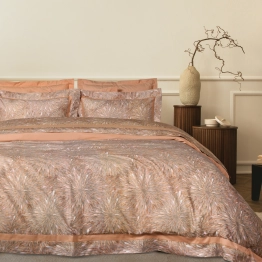 Σετ Παπλωματοθήκη Tencel-Βαμβακερή Υπέρδιπλη 220x240εκ. Executive 1689 Γκρι-Terracotta Das Home