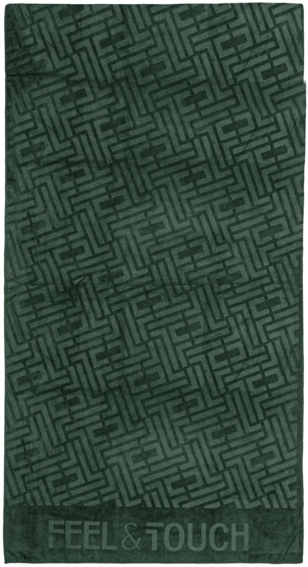 Πετσέτα Θαλάσσης Polyester-Poliammide 90x170εκ. Feel & Touch Icon Verde