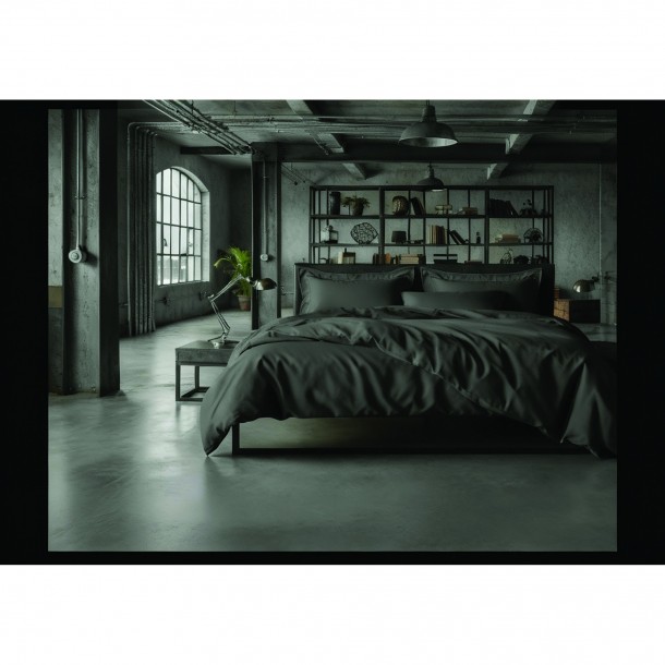 Σετ Σεντόνια Βαμβακοσατέν King 270x290εκ. Loft Grey Makis Tselios